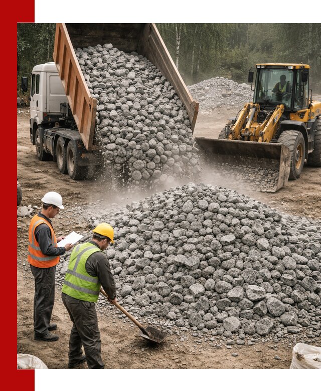 Гранитный щебень фракция 70-150 доставка в Нижнем Тагиле