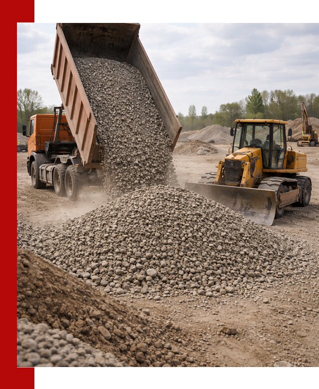 Доставка гравийного щебня фракции 40-70 в Нижнем Тагиле