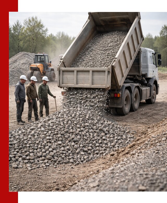 Доставка гравийного щебня фракции 70-120 в Нижнем Тагиле