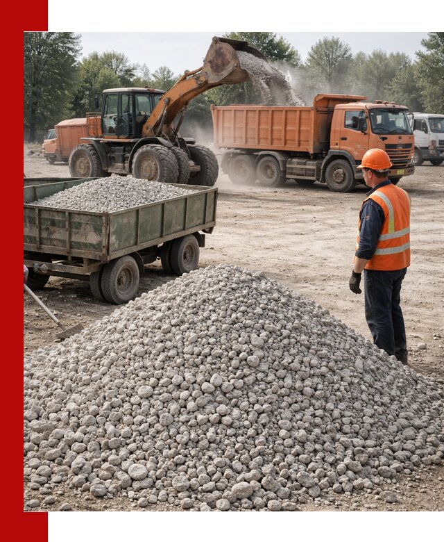 Доставка известнякового щебня фракция 20–40 в Нижнем Тагиле