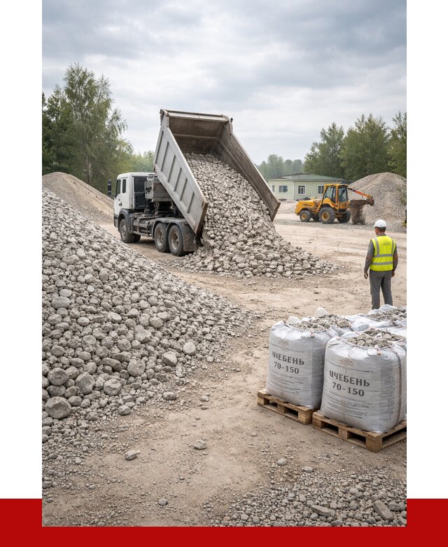 Известняковый щебень фракция 70-150 в Нижнем Тагиле от 1301 р. | ПРОНЕРУДНжн