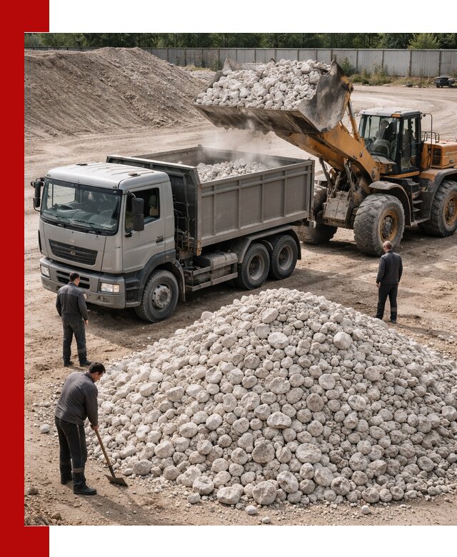 Известняковый щебень фракция 70–150 с доставкой в Нижнем Тагиле