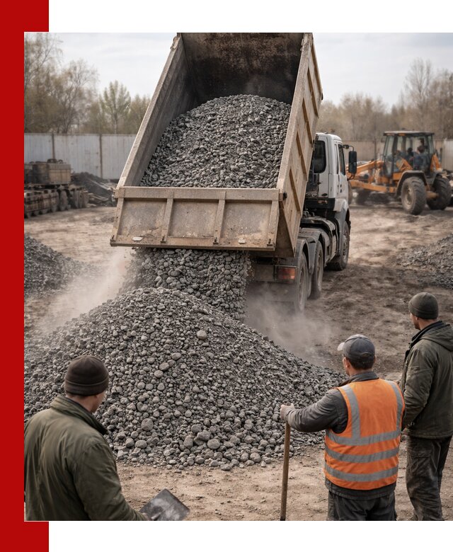 Доставка шлакового щебня в удобные сроки по выгодной цене в Нижнем Тагиле
