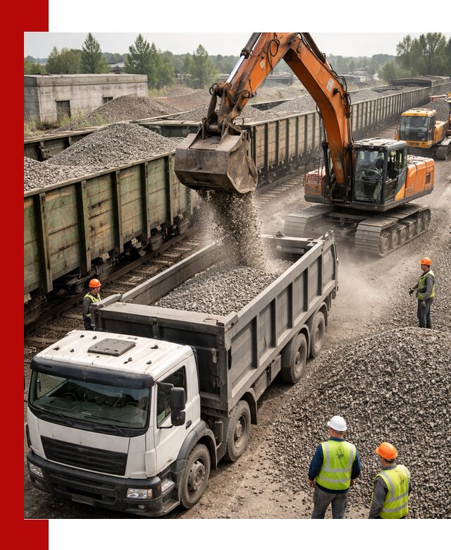 Железнодорожный щебень фракция 25–60 для поставок в Нижнем Тагиле