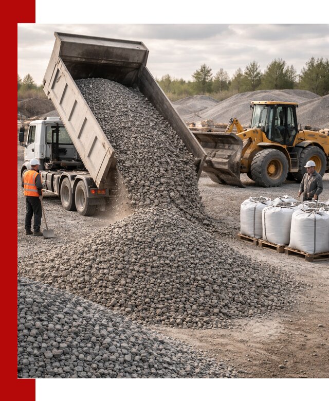 Бетонный щебень фракция 5–20 с доставкой в Нижнем Тагиле
