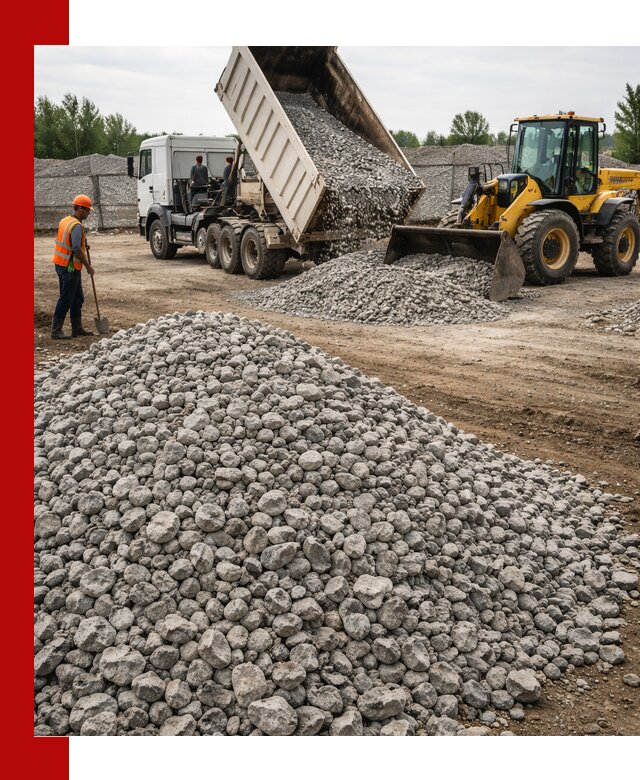 Доставка бетонного щебня фракции 40-70 в Нижнем Тагиле