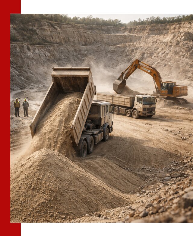 Карьерный песок навалом с доставкой в Нижнем Тагиле