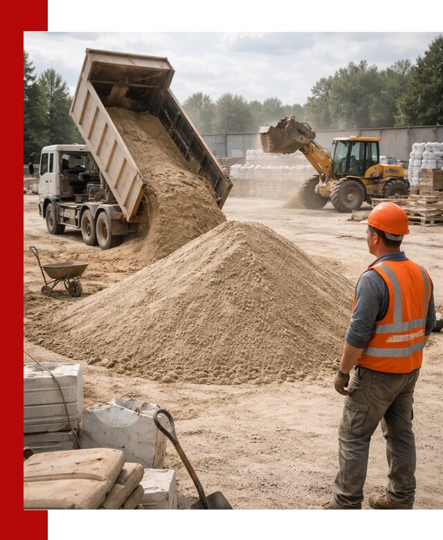 Доставка строительного песка с самосвалом в Нижнем Тагиле