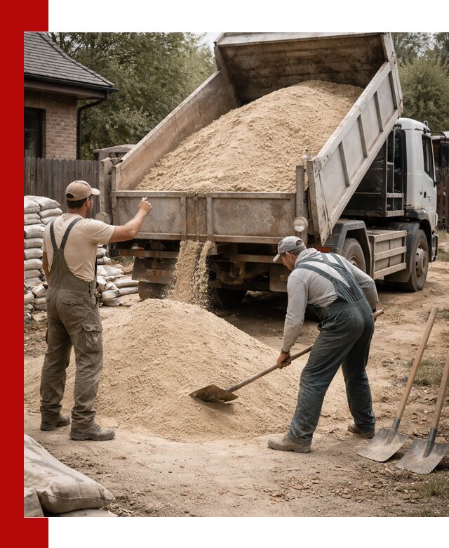 Песок для штукатурки с доставкой в Нижнем Тагиле качественный и чистый