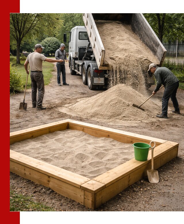 Песок для песочницы с доставкой в Нижнем Тагиле недорого и чистый