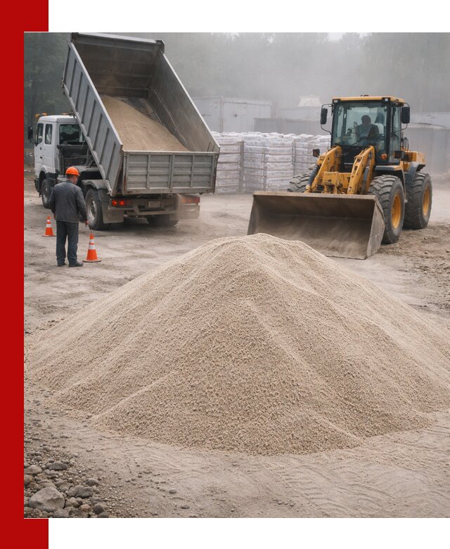 Кварцевый песок фракция 0–8 для стройработ в Нижнем Тагиле