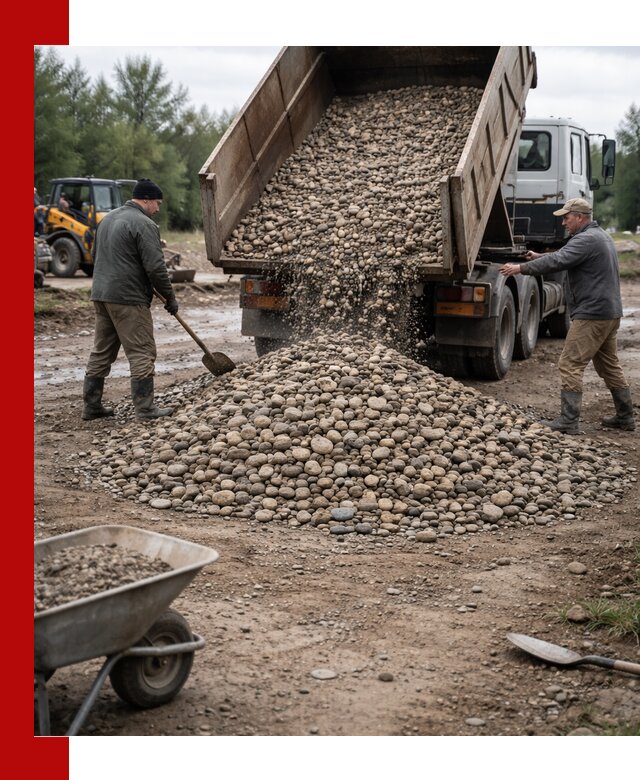 Доставка гальки речной оптом и в розницу в Нижнем Тагиле
