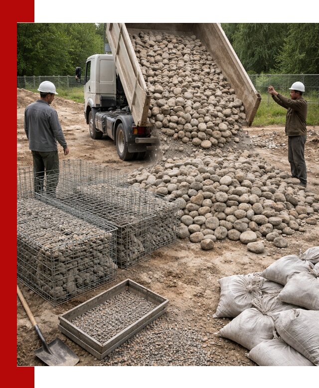 Камень для габионов фракция 70–151 в Нижнем Тагиле