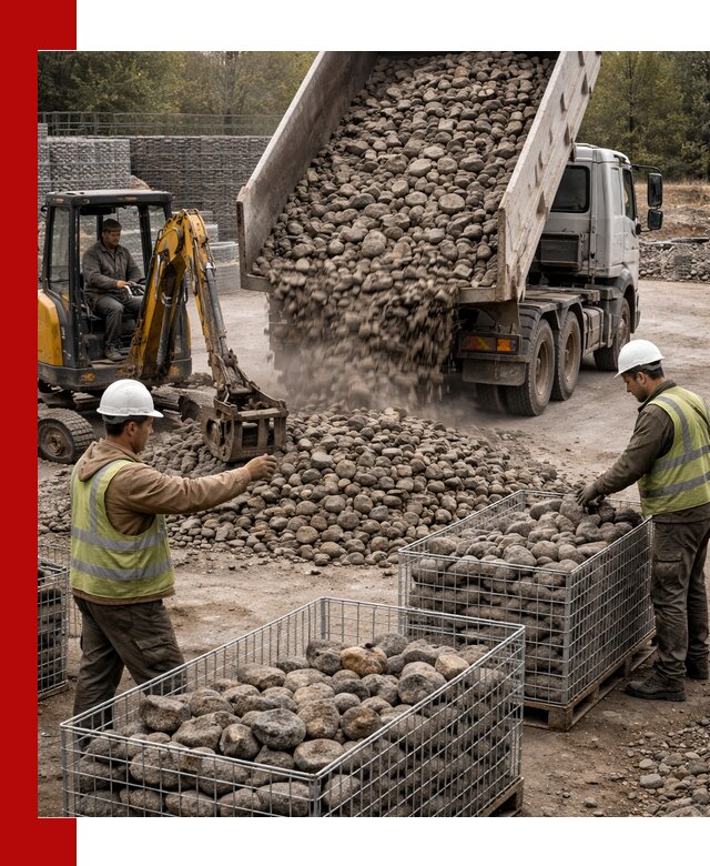 Камень для габионов фракция 100–201 в Нижнем Тагиле