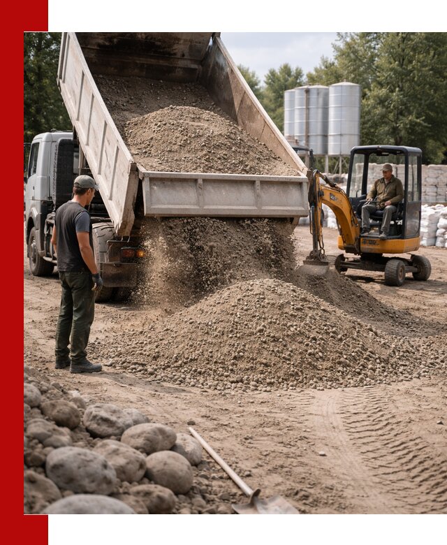 Доставка ПГС С3 в Нижнем Тагиле самосвалами и миксерами