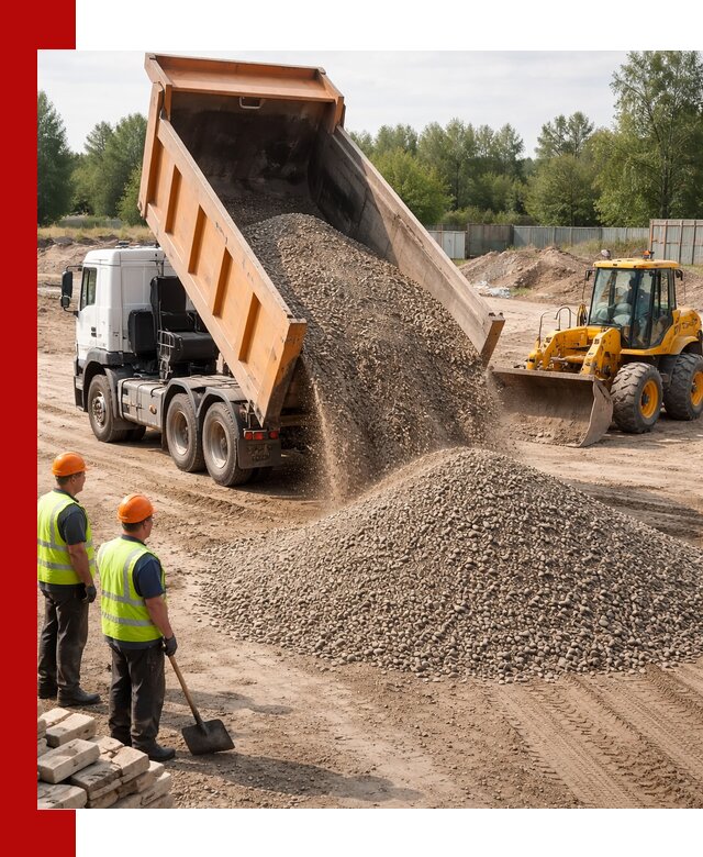 Доставка щебёночно-песчаной смеси ЩПС С7 в Нижнем Тагиле