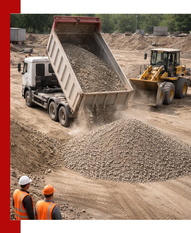 Щебень с песком (ЩГПС С2) с доставкой в Нижнем Тагиле