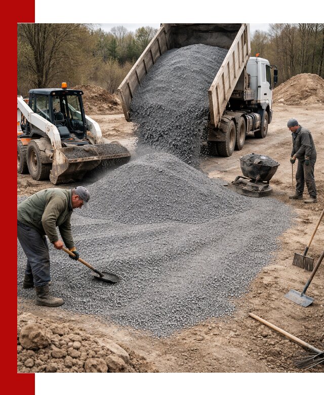 Отсев для подсыпки в Нижнем Тагиле — доставка и подсыпка на участок