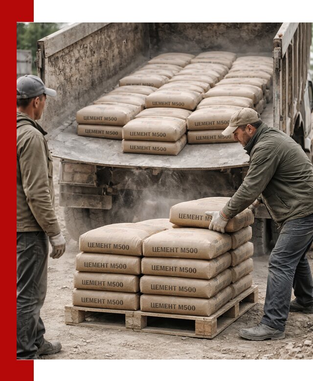 Цемент М500 с доставкой самосвалом в Нижнем Тагиле