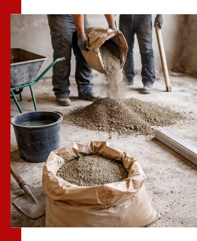 Доставка сухой смеси для стяжки в Нижнем Тагиле