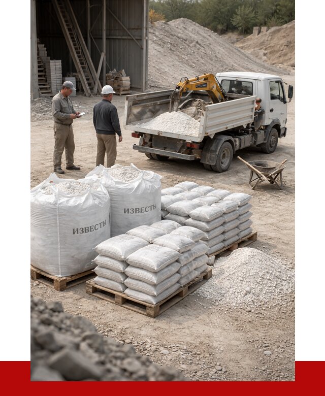 Известь строительная в Нижнем Тагиле с доставкой от 4372 р. | ПРОНЕРУДНжн