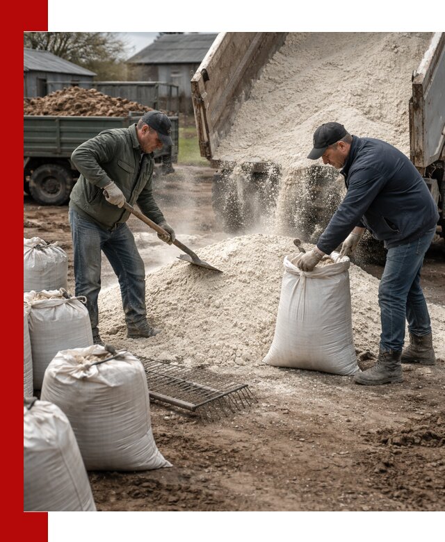 Доставка извести пушонки в Нижнем Тагиле оптом и мелким оптом