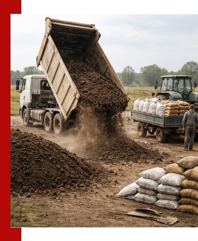 Доставка грунта и удобрений оптом в Нижнем Тагиле для сельхоз и строительства