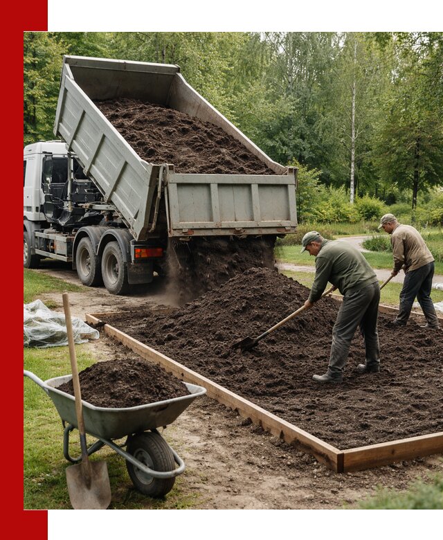 Доставка грунта для озеленения и благоустройства в Нижнем Тагиле