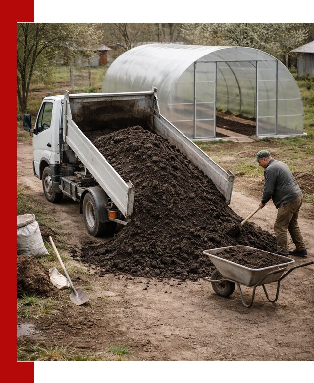 Чернозем для теплицы с доставкой в Нижнем Тагиле