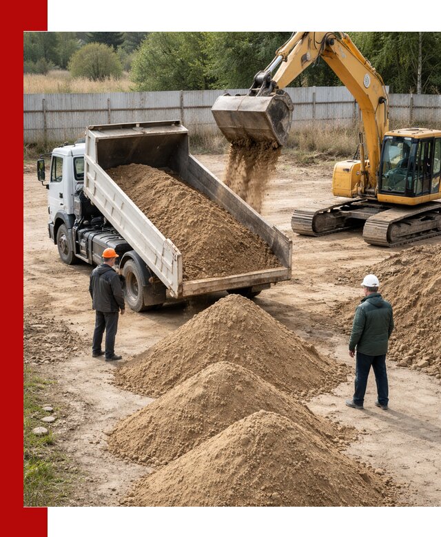 Доставка супеси вагонными и автопартиями в Нижнем Тагиле