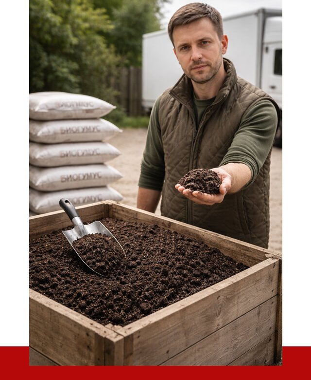 Купить биогумус в Нижнем Тагиле с доставкой от 8848 р. за куб | ПРОНЕРУДНжн