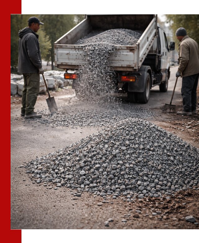 Гранитная крошка для посыпки дорог и тротуаров в Нижнем Тагиле