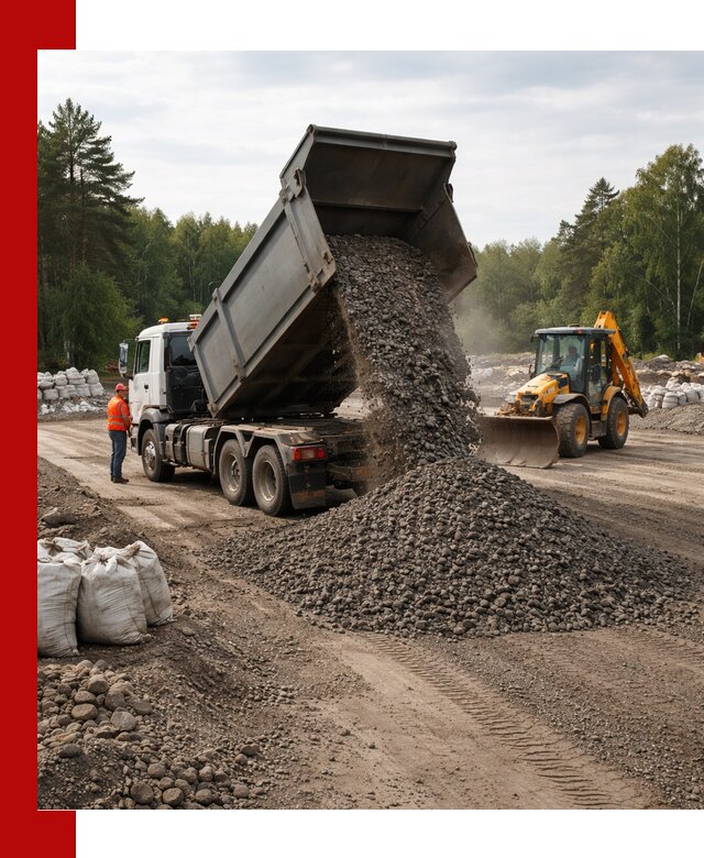 Доставка дробленого асфальта в Нижнем Тагиле для дорожных работ