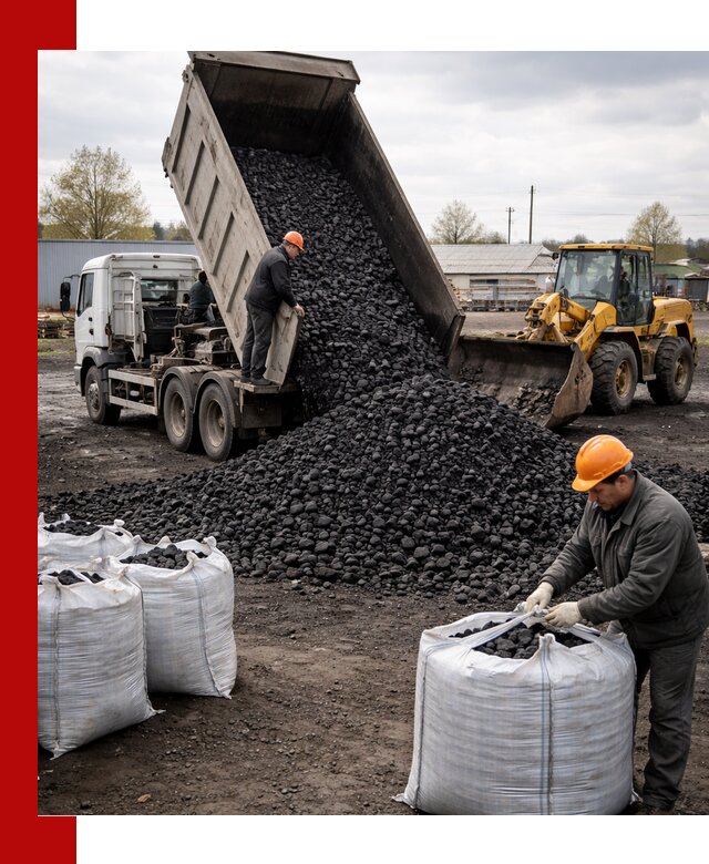 Доставка каменного угля в Нижнем Тагиле оптом и в розницу