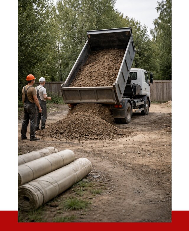 Доставка сыпучих материалов самосвалом в [cvi] от 4372 р. | ПРОНЕРУДНжн