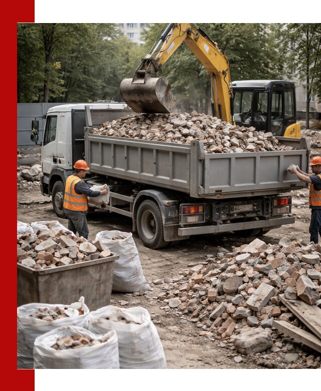 Вывоз строительного мусора в Нижнем Тагиле с самосвалами и контейнерами
