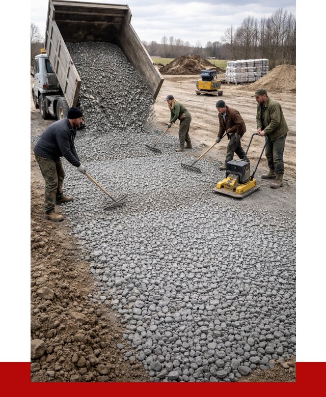 Устройство щебеночной подушки в Нижнем Тагиле от 4684 р. ПРОНЕРУДНжн